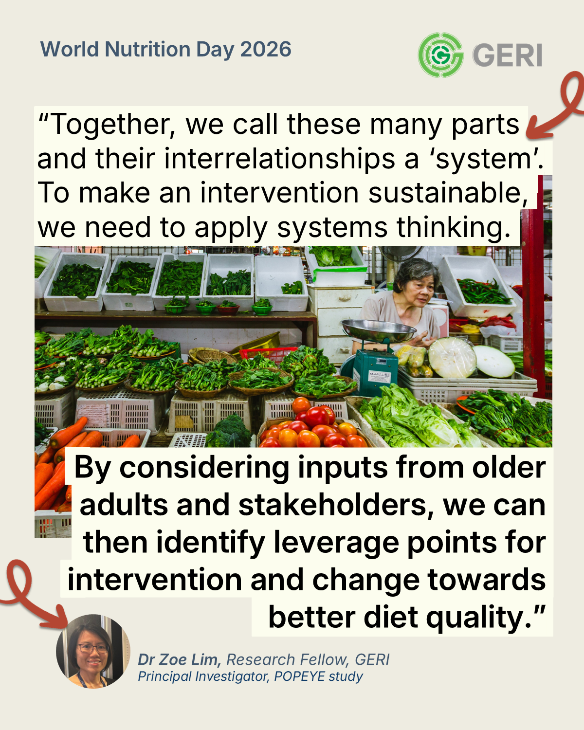 World Nutrition Day 28 May at GERI